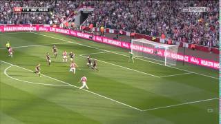 Arsenal vs Manchester United  Mesut Ozil Goal  Premier League  04102015 [upl. by Constancy]