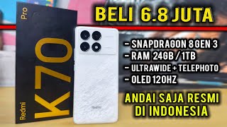 Redmi K70 Pro 241TB Dapat Harga 68 Juta  Monster dari Xiaomi Snapdragon 8 Gen 3 Unboxing Review [upl. by Fran]