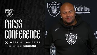 Coach Pierce ‘We Got To Expect The Panthers’ Best’  Raiders  NFL [upl. by Katz]