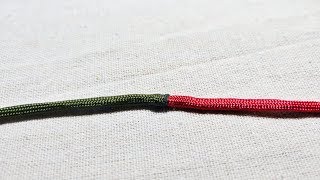 How to Join Paracord Tutorial  降落傘繩的連接方法 [upl. by Nnylatsirk]