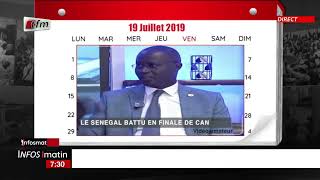 1 jour au senegal  SUJET  19 Juillet 2019  En finale de la Coupe dAfrique des Nations [upl. by Byron]