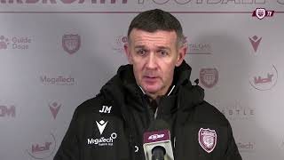 Arbroath 1  1 Dunfermline Athletic  Jim McIntyre Post Match Interview [upl. by Cassady]