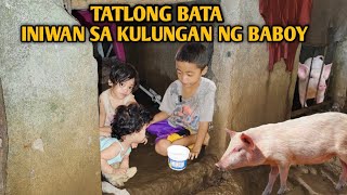 TATLONG BATA INIWAN SA KULUNGAN NG BABOY [upl. by Emelen]