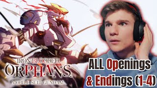 FIRST TIME REACTING To Gundam IronBlooded Orphans  ALL Ops amp Eds 14 [upl. by Madeleine]