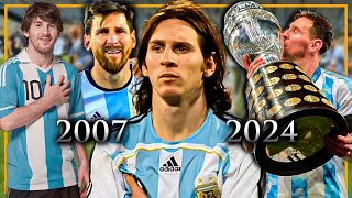 LAS 7 COPAS AMERICAS DE LIONEL MESSI [upl. by Noemad]