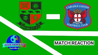 Bromley FC 11 Carlisle United [upl. by Zola]