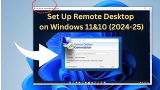 ✅202425 Updated How to EASILY Set Up Remote Desktop on Windows 11amp10 [upl. by Llerdnam]