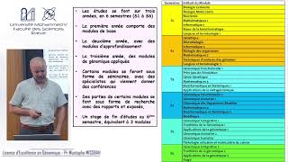 Licence dExcellence en Génomique à la Faculté des Sciences de Rabat [upl. by Varipapa]