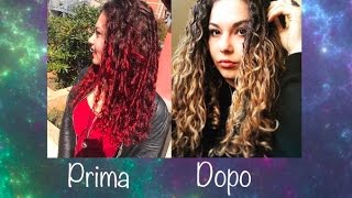 COME PASSARE DA ROSSO A BIONDO SENZA DECOLORAZIONE Uber Hair  Giuli Believe [upl. by Ecirtac]