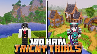 Aku Bertahan Hidup 100 Hari Di Minecraft Bedrock Edition 121 [upl. by Rahas]