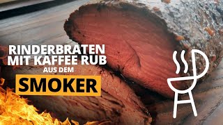 🐂Rinderbraten aus dem Elektro Smoker Saftig und rauchig auch kalt ein Genuss  die sachsengriller [upl. by Elegna]