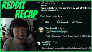 Caedrel Reacts To Reddit The Thread Of His Malzahar Cancel Game  Reddit Recap [upl. by Prisca]