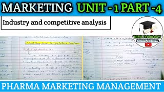 Industry and competitive analysis  pharma marketing management 8th sem [upl. by Goddard]