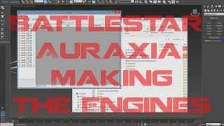 Building An Auraxian Fleet Carrier Engines  Planetside 2 FanModel [upl. by Kippar]