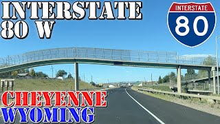 I80 West  Cheyenne  Wyoming  4K Highway Drive [upl. by Coyle]