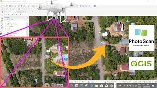 How to make money with drone imagesOrthophoto with photoscanpoint cloud gisphotogrammetry [upl. by Asiek]