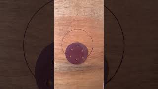 DIY Compass Hack Sandpaper Circle Drawing Trick [upl. by Htiel]