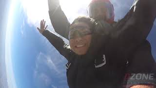 SOPHIA MUDRYs DZONE Tandem skydive at Skydive Idaho [upl. by Alledi498]