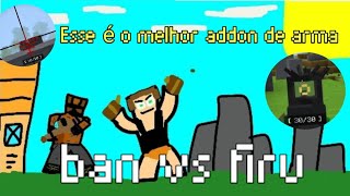 FUI uma GUERRA com o meu amigo nesse mod de arma Minecraft bedrock [upl. by Ibot]