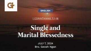 Single and Marital Blessedness [upl. by Maurreen705]