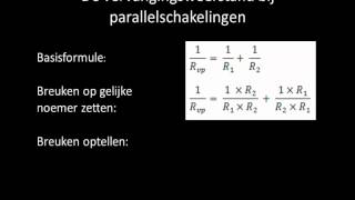 De vervangingsweertstand berekenen bij de parallelschakeling [upl. by Brubaker]