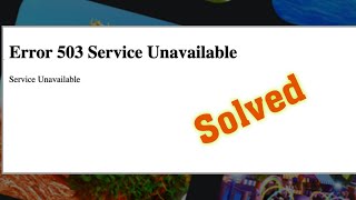 How To Fix Roblox 503 Service Unavailable and Roblox 503 Service Unavailable No Server Is Available [upl. by Juieta]