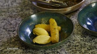 Ananas rôti au thym mousse potimarron chocolat blanc coulis praliné [upl. by Jeu599]