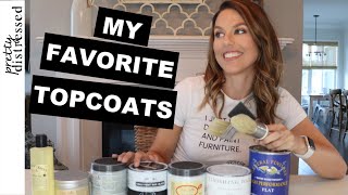 My Favorite Top Coats for Chalk Paint  Seal Painted Furniture [upl. by Mcgean]