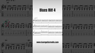 10 Easy Blues Guitar Riffs That Get Harder Riff 4 [upl. by Derrej]