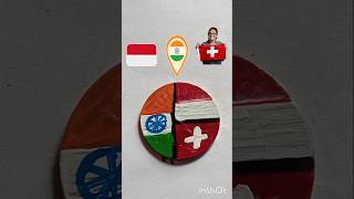 🇮🇳🇲🇨🇨🇭 Flag drawing ytshorts drawing art tranding viralvideo [upl. by Bergh]