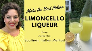 MAKE AUTHENITC ITALIAN LIMONCELLO EASY SOUTHERN ITALIAN RECIPE [upl. by Ailecnarf649]