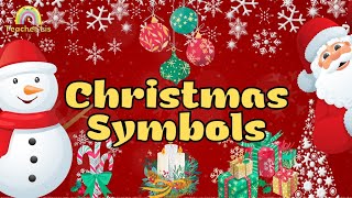 Christmas Symbols for Kids  Vocabulary for kids [upl. by Ossy]