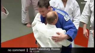 Putin practices judo [upl. by Nine]