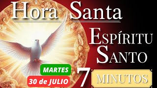 🕊️🔥7 MINUTOS CON EL ESPÍRITU SANTO🤍  HORA SANTA BREVE HOY MARTES 30 de JULIO [upl. by Eleonore]