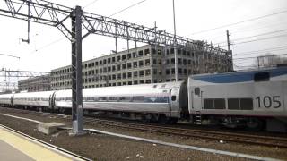 Amtrak Vermonter Train 54 leaving New Haven CT [upl. by Kolodgie]