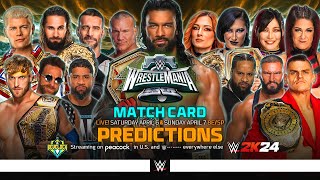 WWE WrestleMania 40  Early Card v6 [upl. by Di]