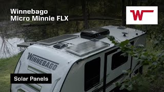 Winnebago Micro Minnie FLX Flex Solar Panels [upl. by Attennot]