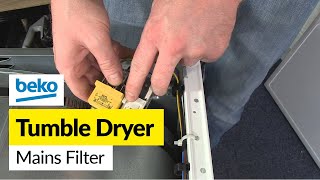 How to Replace the Mains Filter on a Beko Tumble Dryer [upl. by Aneel]