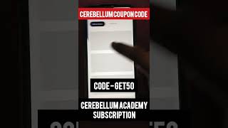 cerebellumacademy cerebellum academy subscriptioncerebellum coupon codeuse codeGET50ON APP [upl. by Egroej181]