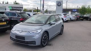 Volkswagen ID3 Electric Pro Performance Moonstone Grey New Car  Wrexham Volkswagen [upl. by Nikoletta622]