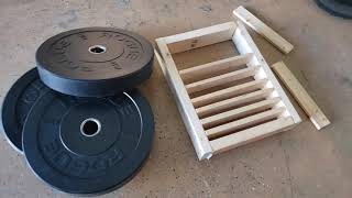 Bumper Plate Storage  DIY [upl. by Asin]