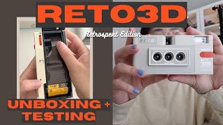 Review Unboxing RETO 3D  test photos  3D Sample photos with RETO 3D Film Camera [upl. by Idieh]