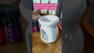 Ceramic Aroma oil Diffuser  Meesho finds Diwali home Decor from Meesho  YouTube shorts  meesho❤️ [upl. by Billie]