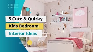 5 Kids Bedroom Designs  Kids Room Interior Design by DesignCafe [upl. by Htyderem]