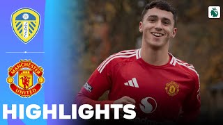 Manchester United vs Leeds United  Highlights  U18 Premier League 02112024 [upl. by Anirbaz]