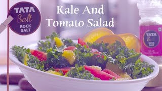 BEST Kale Salad with Tomatoes  How To Make Kale Salad  Detox Salad Recipe For Weight Loss [upl. by Leonhard56]