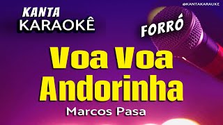 🎤karaokê VOA VOA ANDORINHA forró  Marcos Pasa [upl. by Neleag488]