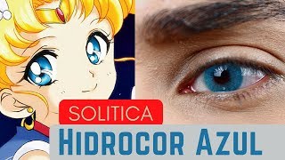 Solotica Hidrocor Azul  Blue Contacts Review [upl. by Erialcyram]