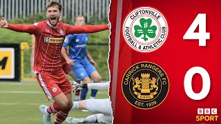 HIGHLIGHTS  Cliftonville 40 Carrick Rangers [upl. by Idorb]