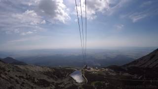 Lanovka Tatranská Lomnica  Lomnický štít  Skalnaté pleso  Vysoké Tatry Slovensko Zhora [upl. by Elletse413]